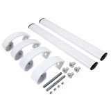 БУЛАТ РС-03.345.9016 белый, регулируемая, ручка скоба для аллюм. и ПВХ дверей,(АРД-03)