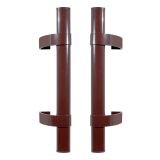 БУЛАТ РС-03.400.8017 коричневый, регулируемая, ручка скоба для аллюм. и ПВХ дверей,(АРД-03)