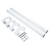 БУЛАТ РС-02.500.9016 белый, регулируемая, ручка скоба для аллюм. и ПВХ дверей,(АРД-02)