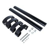 БУЛАТ РС-03.400.9005 черный, регулируемая, ручка скоба для аллюм. и ПВХ дверей,(АРД-03)