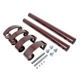 БУЛАТ РС-02.345.8017 коричневый, регулируемая, ручка скоба для алюм. и ПВХ дверей,(АРД-02)