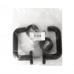  Комплект дверных ручек с накладками под цилиндр FR.DH57.0219 NE (DH-0219 NE) 9x140 мм, BL-24 черный