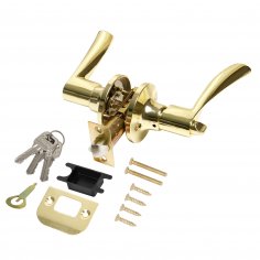 Ручка защелка DK610/BL PB-ET (кл./фик.) золото