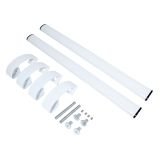 БУЛАТ РС-03.500.9016 белый, регулируемая, ручка скоба для аллюм. и ПВХ дверей,(АРД-03)