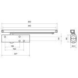 БУЛАТ Доводчик дверной PROFI ДД 802/5 BH-B