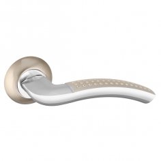 Ручка раздельная R.TL54.LOGICA 180mm SN/CP-3 мат. никель/хром 8x180мм  M4(12х90х50)