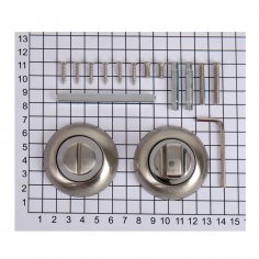 Поворотная кнопка DOORLOCK TK06/R/WC SN матовый никель, шток 6мм