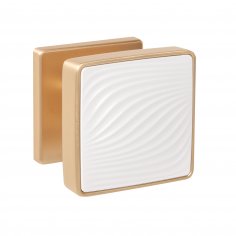 Ручка раздельная K.EST.Q52.GIPNOZ SSG/WH-39 сатинированное золото/белый