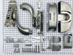Механизм системы "антипаника"  DOORLOCK PD910FR-BAR PZ72мм, PVD под нержавеющую сталь