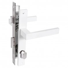 СТАНДАРТ 8520.02.9016 белый, ключ-вертушка  Замок врезной с/руч