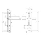 СТАНДАРТ 8520.01.8017 коричневый, ключ-ключ  Замок врезной с/руч