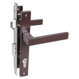 СТАНДАРТ 8520.01.8017 коричневый, ключ-ключ  Замок врезной с/руч