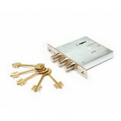 Замок врез. Кремень 1.04.03  никель, сувальдный стержни 3 шт. диаметр 16мм