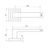АЛЛЮР ART COLOR "VERA" LG (C29210) салатовый Комплект ручек