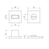 Сантехническая завертка к ручкам АЛЛЮР ART COLOR BK-S2 LG(C6210) салатовый