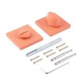 Сантехническая завертка к ручкам АЛЛЮР ART COLOR BK-S2 LC(C6230) светло-коралловый