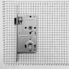 Замок дверной DOORLOCK 402, цилиндровый, матовый хром