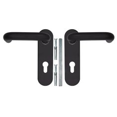 Ручка дверная FP.DH172.0433 NE (B2B)  (8x120) с пружиной BL-24 черный