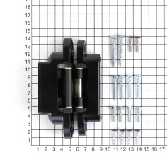 Дверная петля SIMONSWERK Tectus TE 311 3D скрытая, FVZ 40 Matte Black RAL9005 SW 107 черная