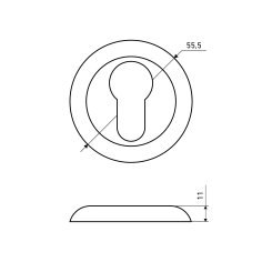 Накладка для ц/м АЛЛЮР АРТ ET-R1 W(32110) белый