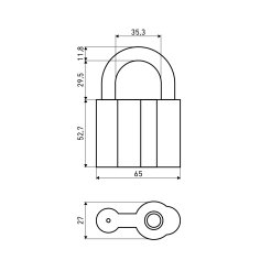 АЛЛЮР  ВС2-1С d12мм Замок навесной