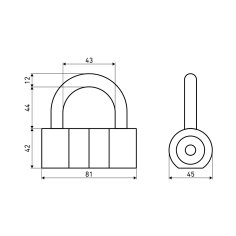 АЛЛЮР  ВС2-21С d12мм Замок навесной