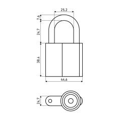 АЛЛЮР  ВС2-26С d8мм Замок навесной