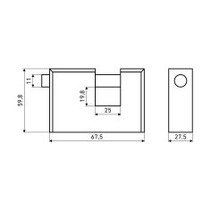 АЛЛЮР  ВС2-3-02С d11мм Замок навесной
