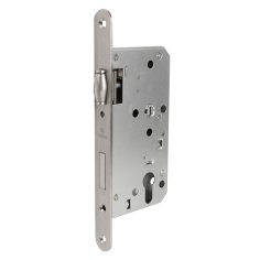 Замок врезной DD.INOX/C-55.72/R с роликовой защелкой (лиц.планка 20 мм)