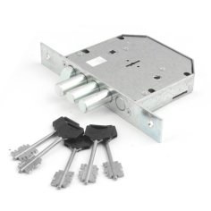 Замок врез. RеХ. 3.8 (аналог 1.06.40) сувальдный, 3 стержня ф18мм, задвижка, защёлка, лев.