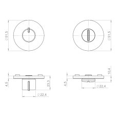 Ручка поворотная BK6.R.YM BL-26 черный
