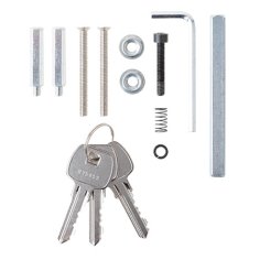 Ручка накладная с фиксацией Apecs HF-008-INOX/304