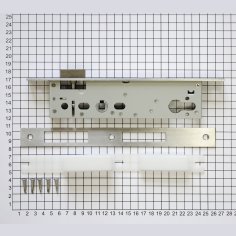 Замок дверной DOORLOCK DL301, цилиндровый, нержавеющая сталь