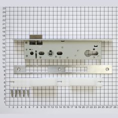 Замок дверной DOORLOCK DL301, цилиндровый, нержавеющая сталь