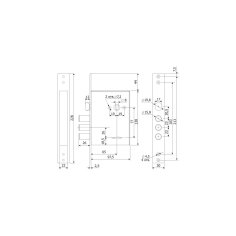 Замок дверной ГАРДИАН 30.11, сувальдный, длинный ключ, никелированный