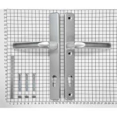 Ручка дверная HOPPE (Германия) 113/2246 (London) PZ92, F1 анодированный серебристый алюминий