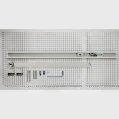 Скользящая тяга DOORLOCK для DL340S, DL345 серебристая с функцией Hold Open