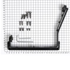 Координатор закрывания DOORLOCK SR-3, черный для 2-х створчатой двери