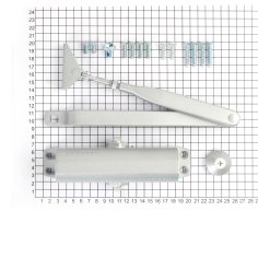 Доводчик DOORLOCK DL75 DA EN4/5 серебристый