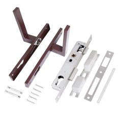 СТАНДАРТ 8520.00.8017 коричневый, БЕЗ Ц/М Замок врезной с/руч