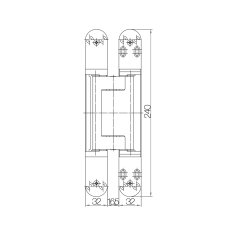 Дверная петля SIMONSWERK Tectus TE 640 3D F1 скрытая, полиэфирное покрытие под матовый хром