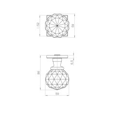 Ручка раздельная K.ART52.D.LUXURY BL-26 черный
