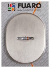 Накладка на сувальдный замок ESC.S-lift.SF/OV.476 (ESC 476) с шторкой GP латунь